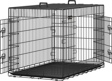 Produktbild von SONGMICS Hundekäfig aus Draht in Schwarz 122.0x74.5x80.5cm