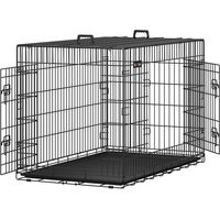 Produktbild von SONGMICS Hundekäfig aus Draht in Schwarz 122.0x74.5x80.5cm