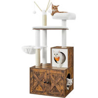 Produktbild von Songmics Kratzbaum 2-in-1 mit Katzenklo-Schrank in Vintagebraun