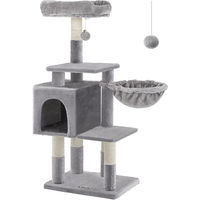 Produktbild von SONGMICS Kratzbaum für Katzen aus Plüsch in Grau 50x40x110cm