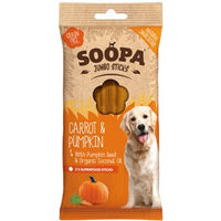 Produktbild von Soopa Zahnpflege-Snack Jumbo Stick Banane und Erdnussbutter getreidefrei 170 g