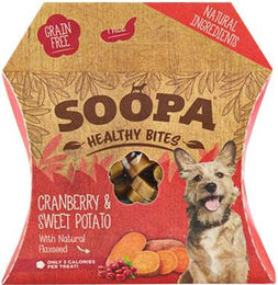 Soopa Zahnpflege-Sticks Cranberry und Süßkartoffel Bio getreidefrei hypoallergen 50 g – Bild 1 von 7