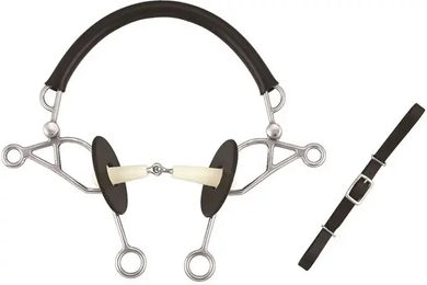 Produktbild von Soyo Hackamore Kombi Happy Mouth aus Edelstahl in Schwarz