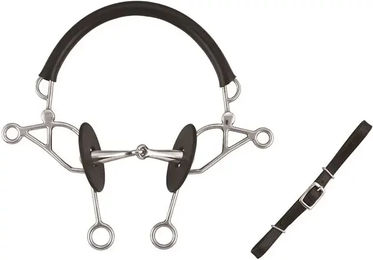Produktbild von Soyo Hackamore Kombi Happy Mouth aus Leder in Schwarz