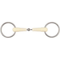 Produktbild von Soyo Happy Mouth 2-Ring Gebiss aus Edelstahl mit gerippter Oberfläche