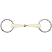 Produktbild von Soyo Happy Mouth 2-Ring-Gebiss für Pferde aus Edelstahl mit einfachem Gelenk und abnehmbarer Funktion