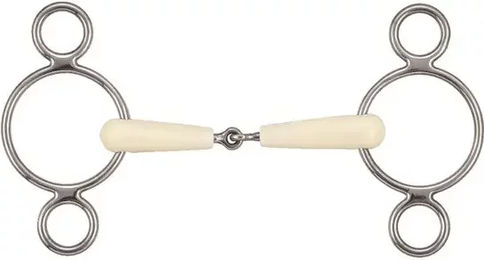 Produktbild von Soyo Happy Mouth 3-Ring Gebiss aus Edelstahl in Silber