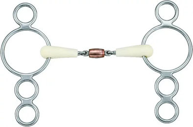 Produktbild von Soyo Happy Mouth 4 Gebiss Doppelgelenk für Pferde aus Edelstahl Silber