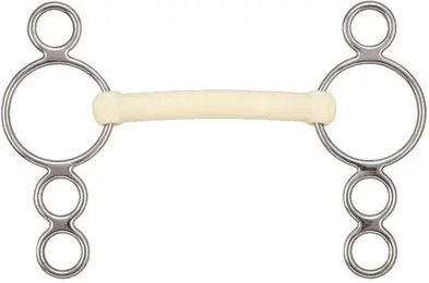 Produktbild von Soyo Happy Mouth 4-Ring Gebiss aus Edelstahl in Weiß