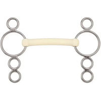 Produktbild von Soyo Happy Mouth 4-Ring Gebiss aus Edelstahl in Weiß