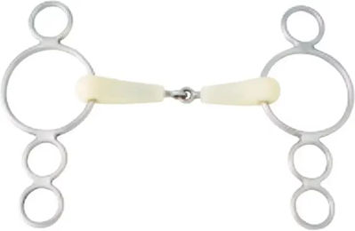 Produktbild von Soyo Happy Mouth 4-Ring Gebiss aus Edelstahl in Weiß