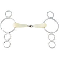 Produktbild von Soyo Happy Mouth 4-Ring Gebiss aus Edelstahl in Weiß