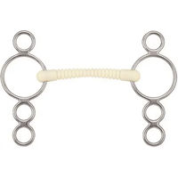 Produktbild von Soyo Happy Mouth 4-Ring Gebiss aus Edelstahl ribbed