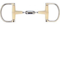 Produktbild von Soyo Happy Mouth D-Ring Gebiss aus Edelstahl in Silber und Beige