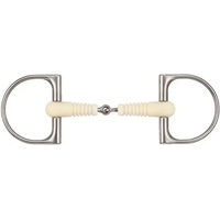 Produktbild von Soyo Happy Mouth D-Ring Gebiss aus Edelstahl mit gerippter Oberfläche