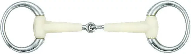 Produktbild von Soyo Happy Mouth Gebiss für Pferde aus Edelstahl in Oliv mit einfachem Gelenk