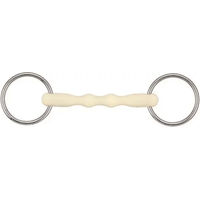 Produktbild von Soyo Happy Mouth Mullen Gebiss für Pferde mit 2 abnehmbaren Ringen aus Edelstahl