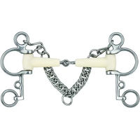 Produktbild von Soyo Happy Mouth Pelham für Pferd aus Edelstahl in Silber und Weiß
