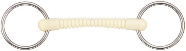Produktbild von Soyo Happy Mouth Ribbeb 2-Ring-Gebiss für Pferde aus Edelstahl abnehmbar gerade