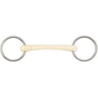 Produktbild von Soyo Happy Mouth Ribbeb 2-Ring-Gebiss für Pferde aus Edelstahl abnehmbar gerade