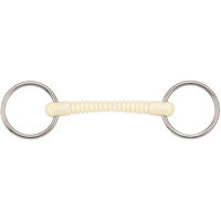 Produktbild von Soyo Happy Mouth Ribbeb 2-Ring-Gebiss für Pferde aus Edelstahl abnehmbar gerade