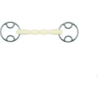 Produktbild von Soyo Mullen Gebiss mit 2 Ringen aus Edelstahl für Pferde in Silber oder Schwarz