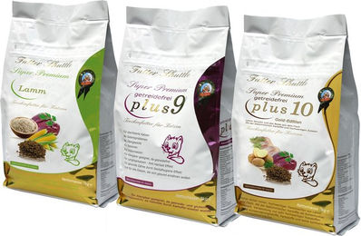 Produktbild von Sparpaket Getreidefreies Katzenfutter Plus9 und Plus10 mit Lamm und Reis