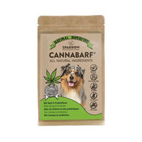 Produktbild von Sparrow CannaBarf Kräutermischung Pulver zur Unterstützung von Magen-Darm, Verdauung und Immunsystem 4 x 100 g