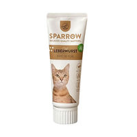 Produktbild von SPARROW CannaCat Leberwurst mit CBD für Katzen Adult Schwein 75 g