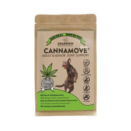 Produktbild von Sparrow CannaMove Forte Kräutermischung Gelenk-Supplement Pulver für alle Altersstufen und Größen 4 x 100 g