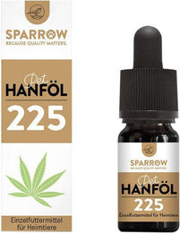 SPARROW Pet Hanföl 10 ml Vitaminöl für Hund Katze und Pferd zur Unterstützung der Gelenke und Beruhigung – Bild 1 von 2