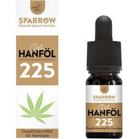 Produktbild von SPARROW Pet Hanföl 10 ml Vitaminöl für Hund Katze und Pferd zur Unterstützung der Gelenke und Beruhigung