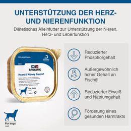 Specific Heart & Kidney Support CKW Nassfutter für Hunde Adult 6x300g – Bild 1 von 6