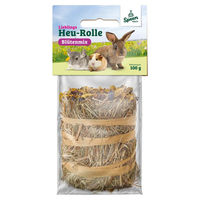 Produktbild von Speers Hoff Heu-Rolle mit Blüten und getrockneten Kräutern für Kaninchen 100 g