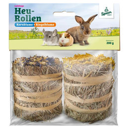 Produktbild von Speers Hoff Heu-Rollen mit Kornblume und Ringelblume für Kaninchen und Meerschweinchen 200 g