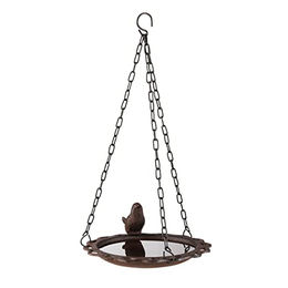 Spetebo Hänge-Vogeltränke aus Gusseisen in Antik-Braun mit 19 cm Durchmesser – Bild 1 von 4