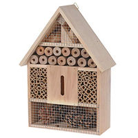 Produktbild von Spetebo Insektenhotel aus Holz Natur 30 x 22 cm Nisthilfe zum Aufhängen - 1 Stk.