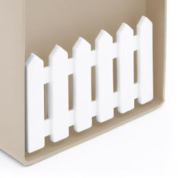 Spetebo Vogelhaus aus Kunststoff in Beige zum Aufhängen – Bild 1 von 5