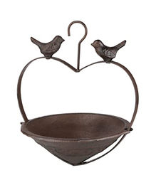 Spetebo Vogelhaus aus Metall in Braun – Bild 1 von 2