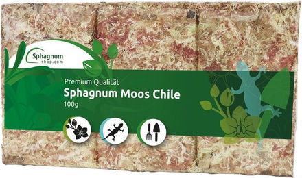 sphagnum-shop.com Sphagnum Moosziegel aus Chile als Terrarien-Substrat für Echsen, Schlangen, Frösche und Schildkröten sowie Orchideen – Bild 1 von 4