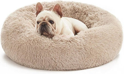 Spocado County Hundebett Donutbett für Hunde und Katzen aus Polyester in Beige 50 x 50 x 20 cm – Bild 1 von 6