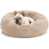 Produktbild von Spocado County Hundebett Donutbett für Hunde und Katzen aus Polyester in Beige 50 x 50 x 20 cm