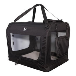 SPOCADO Palace Transporttasche für Hunde und Kleintiere aus Polyester in Schwarz 60 x 42 x 42 cm – Bild 1 von 6