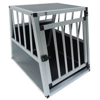 Produktbild von SPOCADO Villa Hunde Transportbox aus Aluminium in Schwarz/Grau wasserabweisend