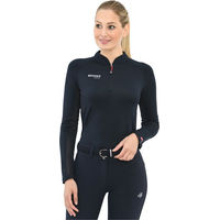 Produktbild von SPOOKS Reitshirt Damen Langarm Sportshirt aus Polyester in Blau oder Schwarz Größe L