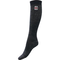 Produktbild von Spooks Reitsocken Gold Glitter Blau für Damen One Size