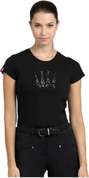 Spooks T-Shirt Crown Sequin für Damen in Schwarz Größe XL – Bild 1 von 1