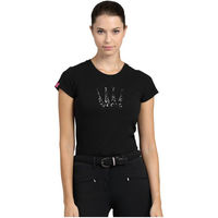 Produktbild von Spooks T-Shirt Crown Sequin für Damen in Schwarz Größe XL
