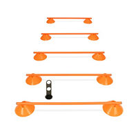 Produktbild von SPORTIKEL24 Cavaletti Mini-Hürden 5er Set Orange aus Kunststoff für Hundetraining und Agility - 5 x 100 cm