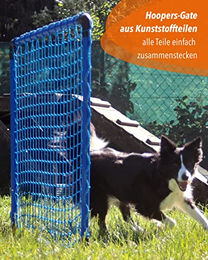 SPORTIKEL24 Hoopers-Gate Agility-Gerät Weiß 100 x 90 cm mit weißem Netz aus Kunststoff – Bild 1 von 4